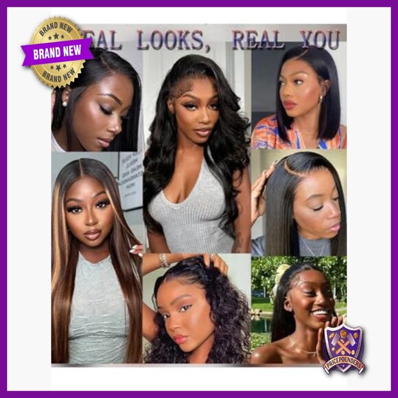 28 Inch Human Hair Wig Water Wave 13x6 HD Lace Front Glueless main image 6